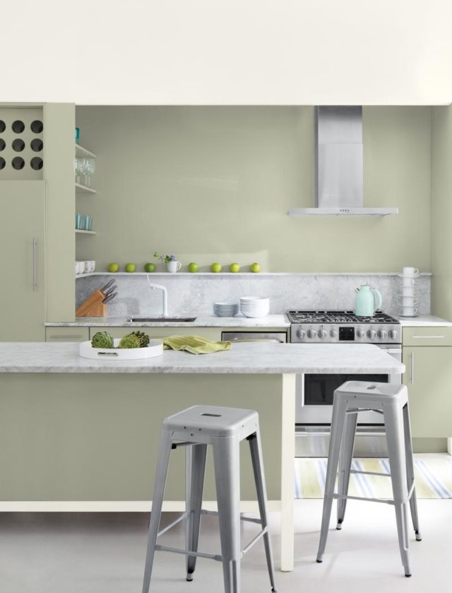 Benjamin Moore's 'October Mist' was named the brand's Colour of the Year