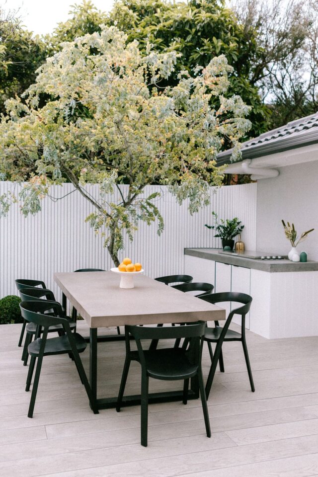 Outdoor dining area