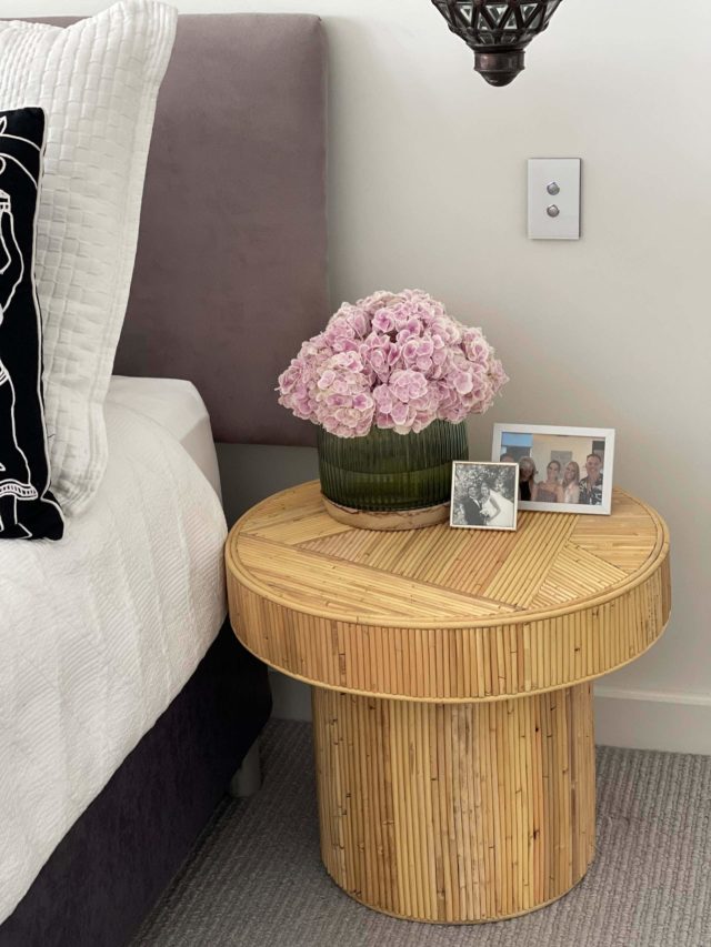 ELSIAN Home Annika rattan side table