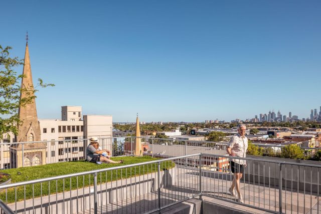 Rooftop backyard