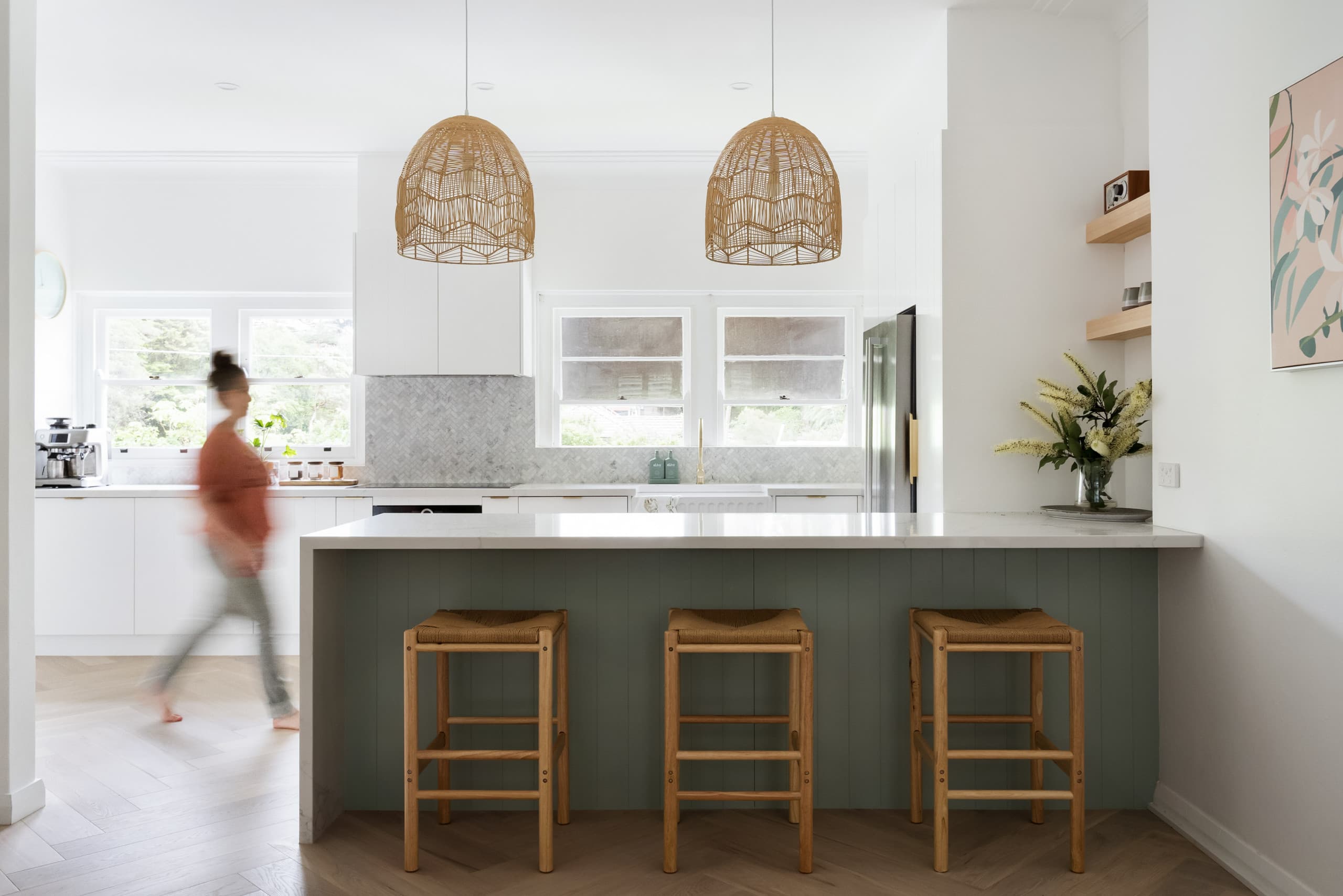 A recent kitchen renovation