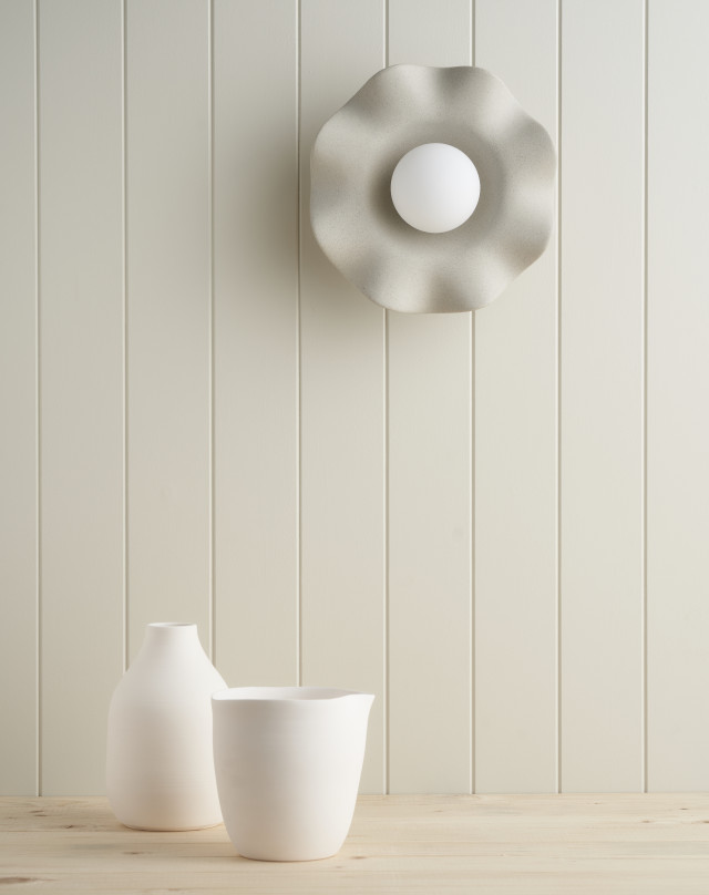 The frill wall sconce is a standout in the range