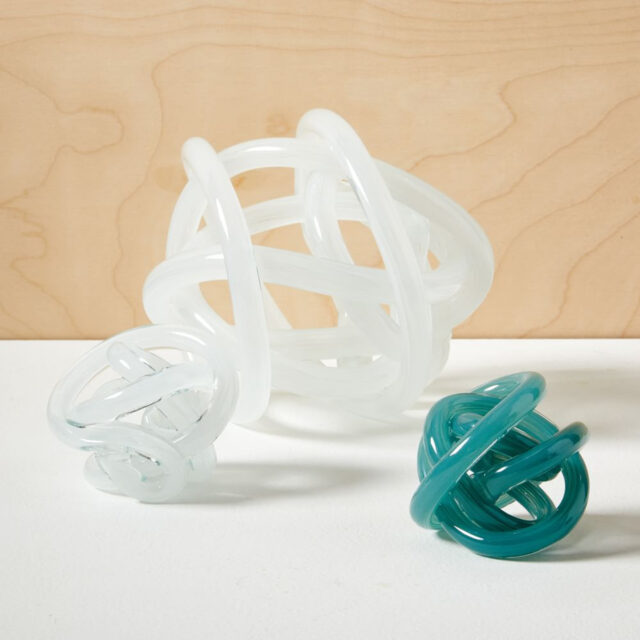 West Elm glass knot