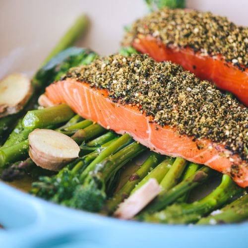 Foodie Friday: One tray autumn veggies salmon orzo - The Interiors Addict