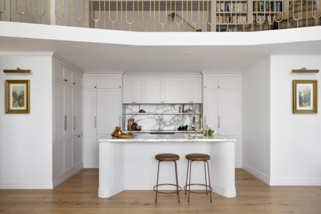 Kitchen and mezzanine