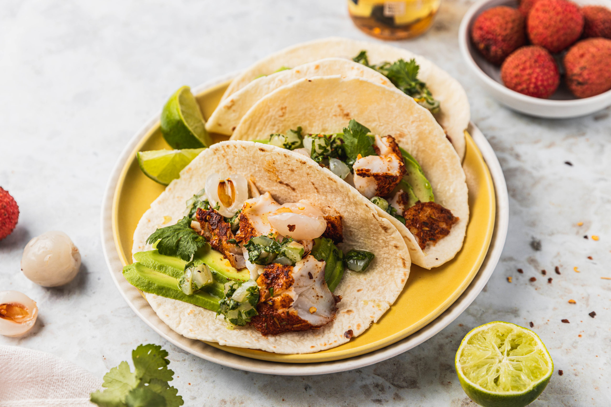 Foodie Friday: Cajun fish tacos with lychee salsa verde - The Interiors ...