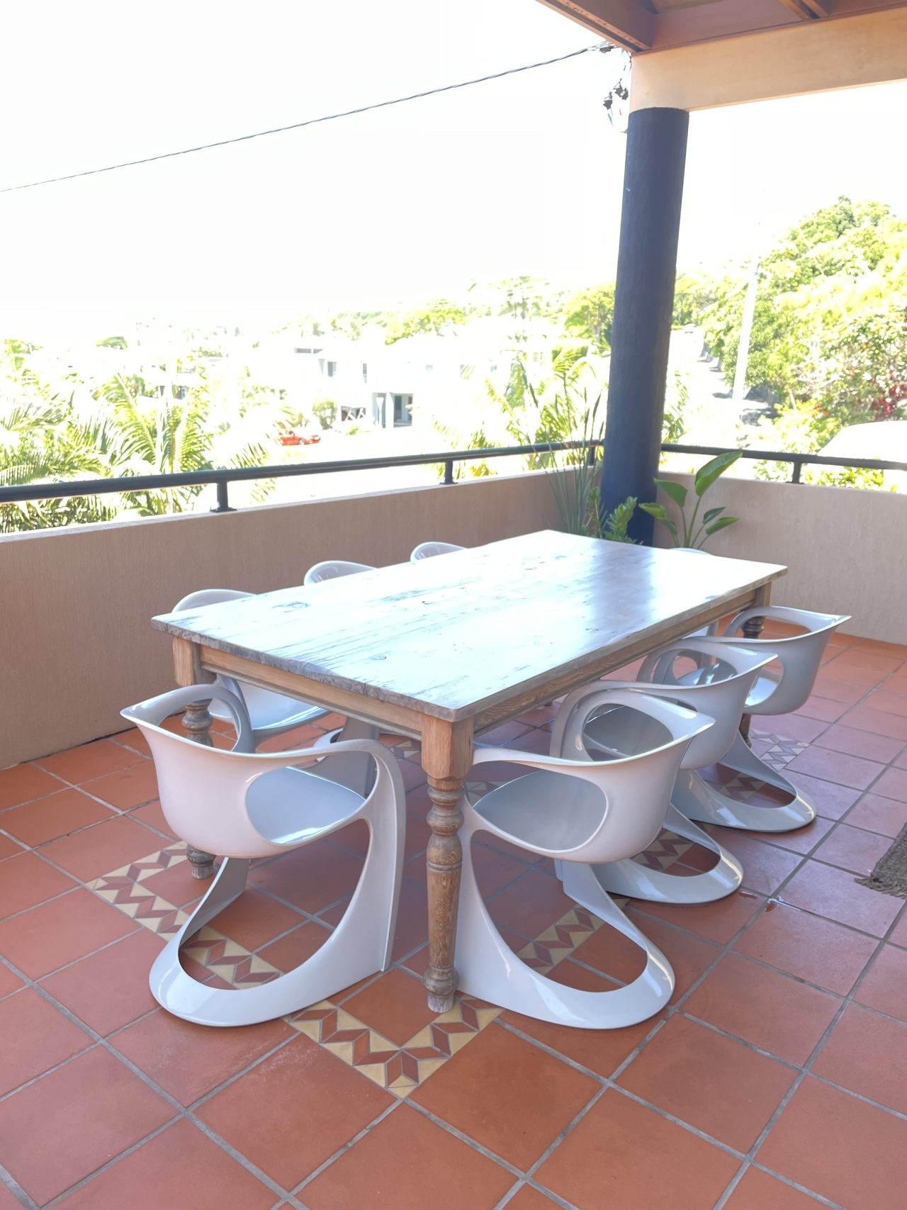 Amazing 2k balcony transformation using Kmart stone tiles The