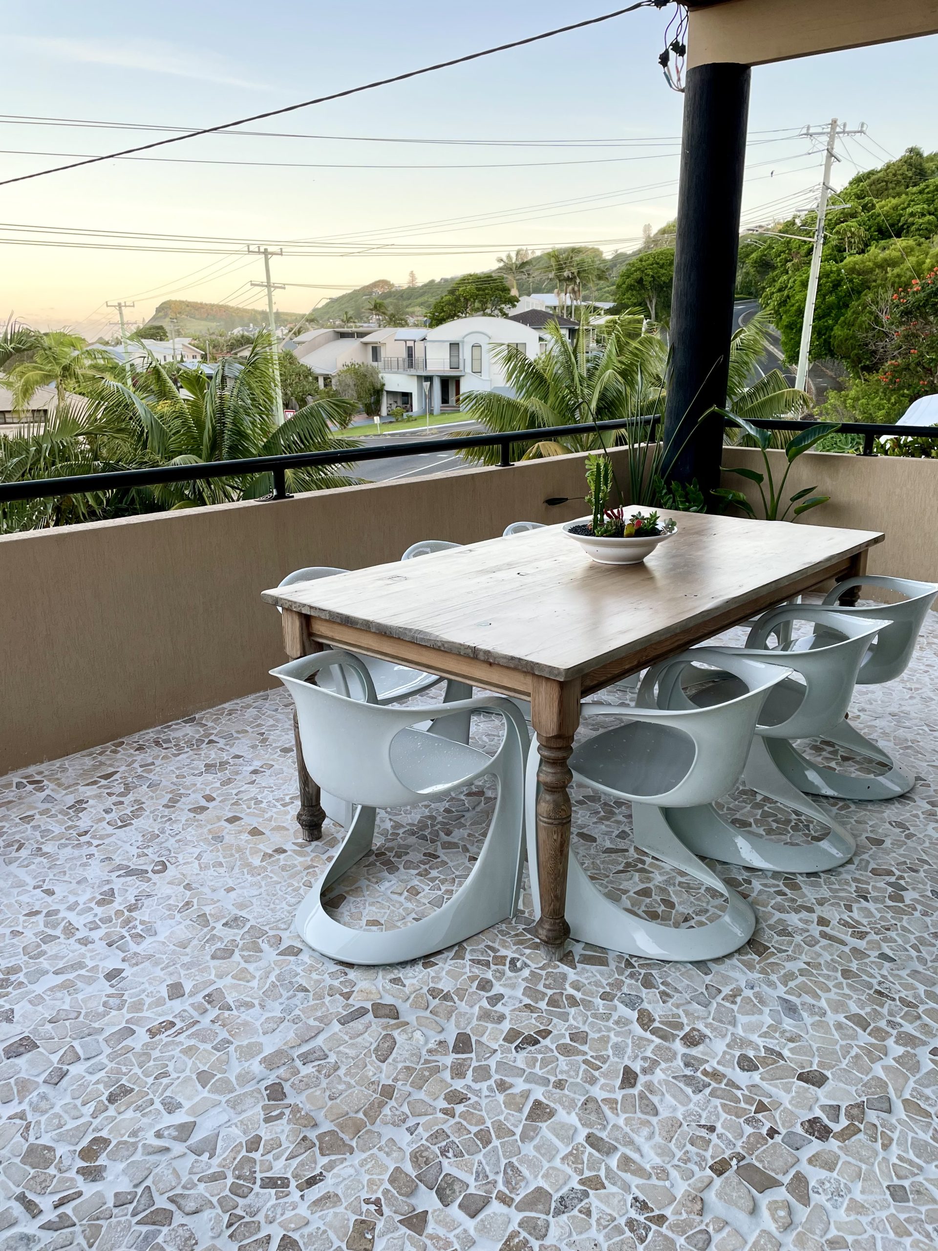 Amazing 2k balcony transformation using Kmart stone tiles The