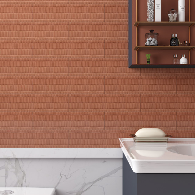 Beaumont Tiles Textile Terra matte tile