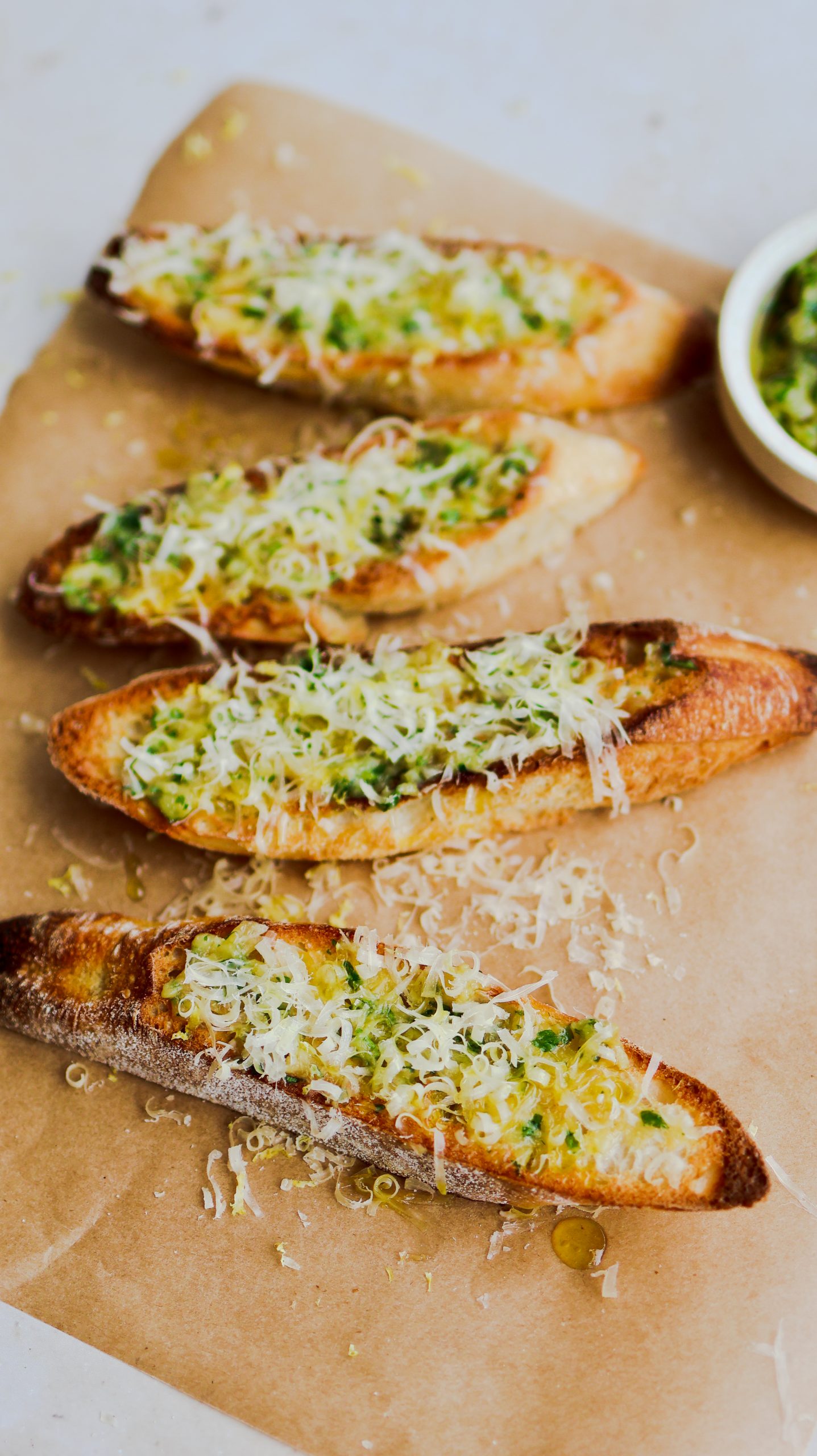 Foodie Friday Confit garlic bread with olive oil The Interiors Addict