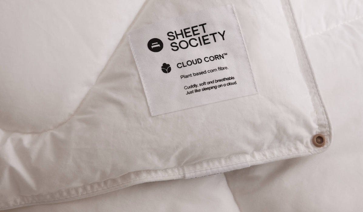 A vegan alternative to down and feather quilts made from corn! The