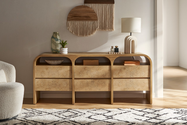 Crescent six drawer dresser