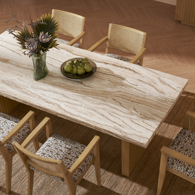 Sloane marble dining table