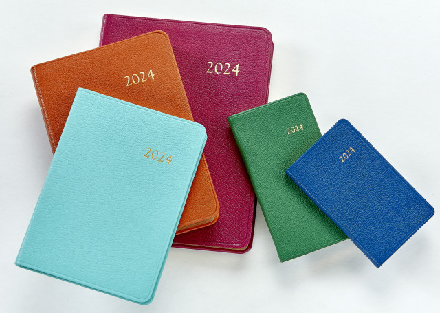 Personalised 2024 Diary Week to View Diary 2024 A5 Diary in Navy Green Pink 2024  Diary Weekly Diary Organiser 2024 Agenda 