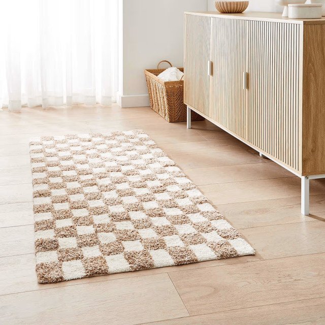 Checkerboard rug