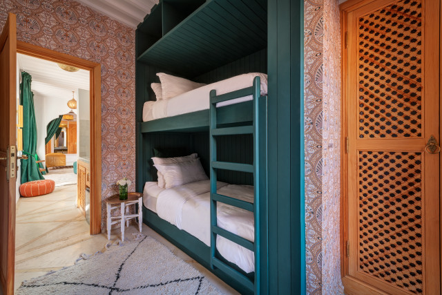The 'Zahaa' luxury two bedroom apartment features king bunk beds