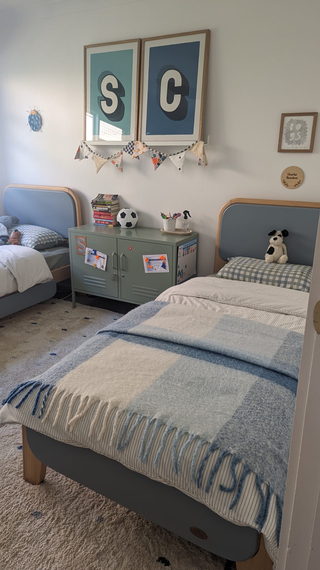 My Boys' New Shared Bedroom (sans Bunkbeds) - The Interiors Addict