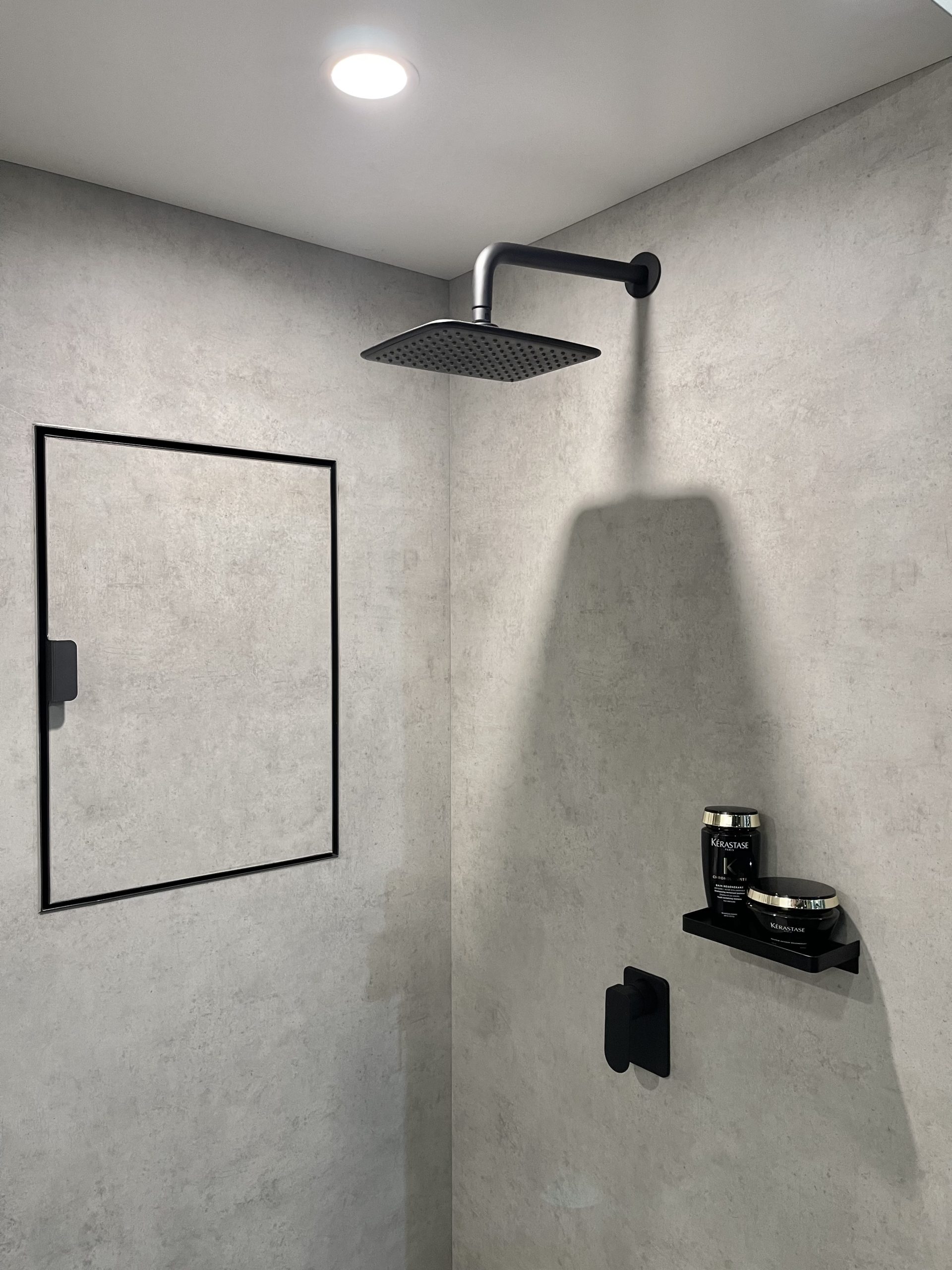 A new alternative to shower niches Hideaway Shower The