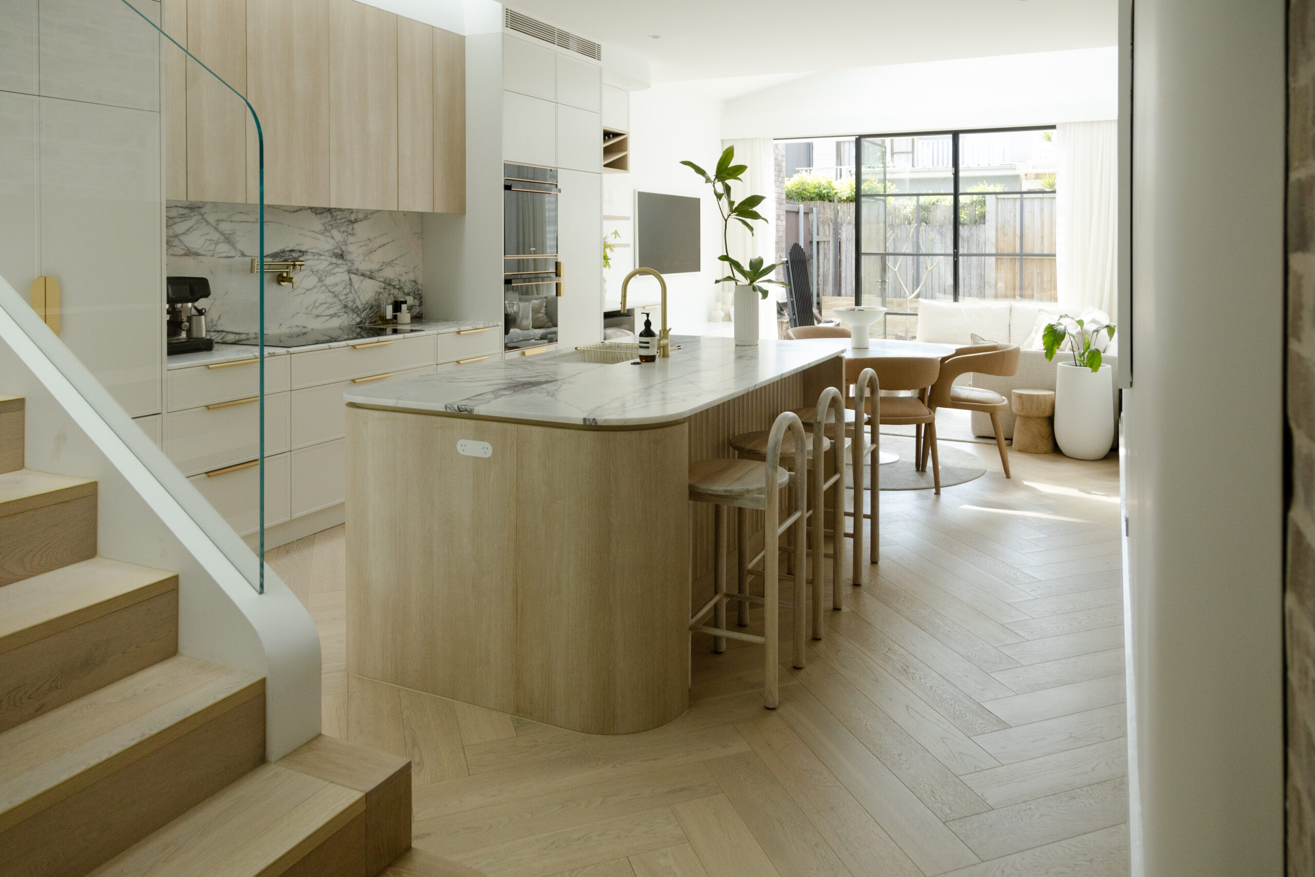 New open plan layout gives family more connection in 2-bed home - The ... - Open-Plan Home Layout Ideas