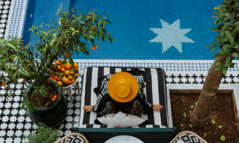 Muse marrakech Retreats Co Riad Botanica courtyard